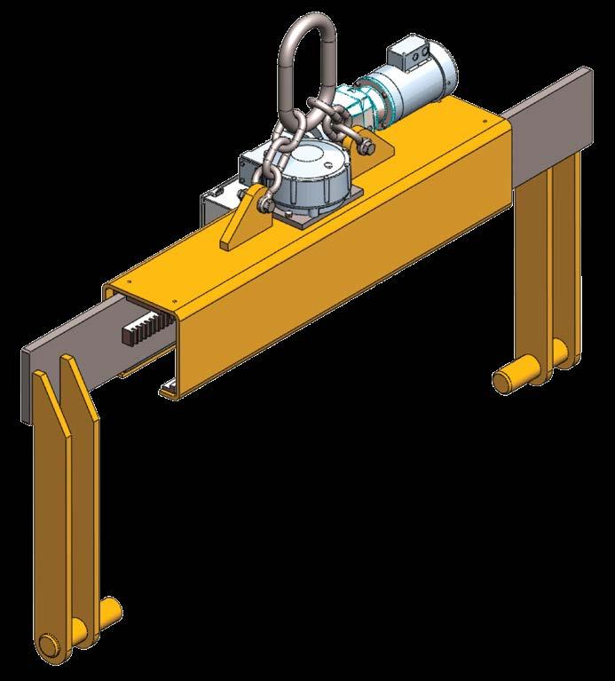 HMRL MOTORIZED ROLL LIFTER FEATURES This style of lifter is designed to easily lift and position rolls by placing the lifting pins securely through the I.D. of the roll.