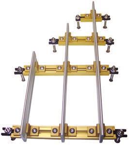 FFI FASTRACK SYSTEMS FASTrack (Functional Adjustable System Track) for multiple sliding doors, in corrosionresistant stainless steel & brass, also in aluminum Made-in-USA, Class I anodized.