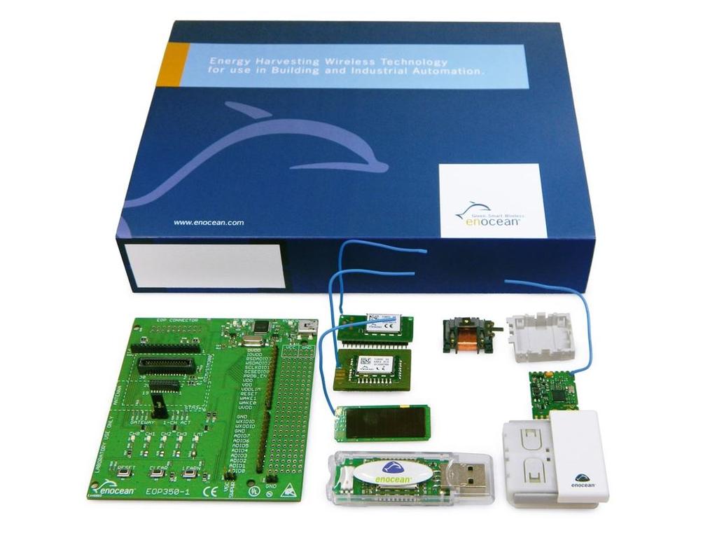 Other Development Kits: EnOcean Product name: EDK 350 Frequency: 868 MHz Ordering Code: S3004-X350 Description: The EnOcean Developer Kit EDK 350 gives the designer a fast and full overview of the