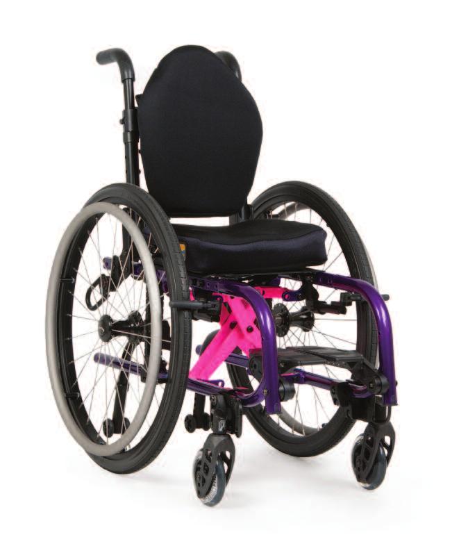 4 THE FIRST EVER WHEELCHAIR WITH XLOCK TECHNOLOGY FOR THE PERFORMANCE OF A RIGID FRAME