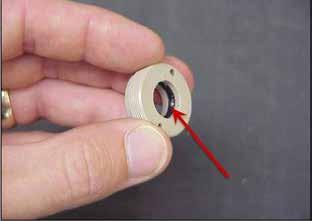 Apply a thin layer of petroleum jelly to the o-ring.