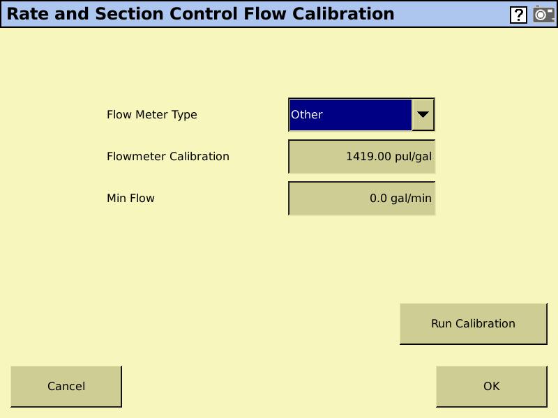 Flow Calibration In Flow Calibration you will enter the flow meter information. Then run the calibration where you will perform a catch test to verify proper operation.
