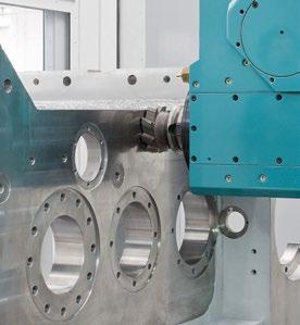 An unlimited number of boring, milling and turning operations can be performed in single set-up configuration.