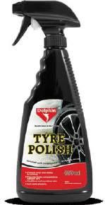Get rid of smudges and conditions tyres efficiently and thoroughly.