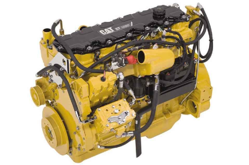 Specifications Power Rating The Cat Diesel Engine is offered in ratings ranging from 168-224 bkw (225-300 bhp) @ 1800-2200 rpm.