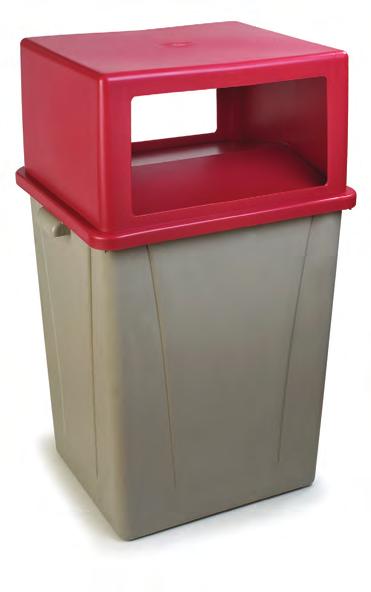 21 - meets the criteria for Thermoplastic Refuse Containers NSF Std 2 - meets the criteria for food contact and cleanability 345050 WASTE MANAGEMENT 344056 56 Gallon Container Rugged construction and