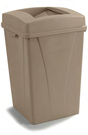WASTE CONTAINERS (CONT) Centurian Waste Containers Attractive styling with a functional design that reduces bag vacuum issues allowing for easier liner removal Integrated liner tabs prevents liners