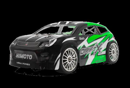 E18DT E18DTL 1/18 SCALE DRIFT CAR STANDARD FEATURES: Pre-painted Low-profile Body Battery Charger 800mah Battery High Power Motor System Mini Racing Servo 28715G GREEN 1/18 ELECTRIC BRUSHLESS