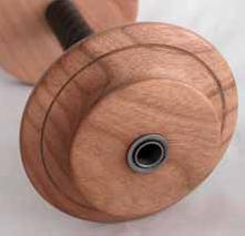The standard and jumbo bobbins are designed with sensitive tensioning for those spinners who like more control over the tension, especially when spinning or plying finer yarns.