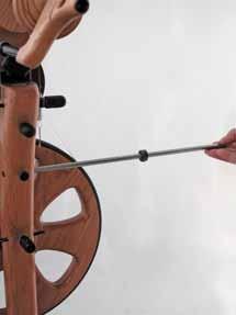 LAZY KATE ROD The Plying Rod is a metal rod that goes through the center post of the wheel. Your wheel comes with it already installed and ready to use for plying.