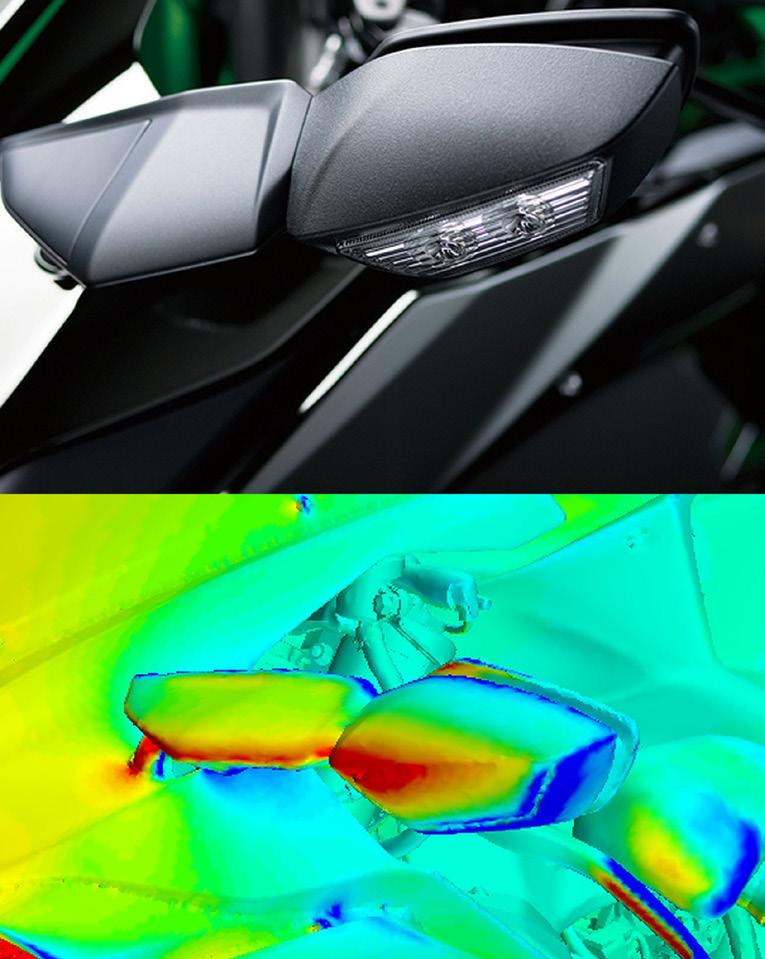 com/en/ Customer location Minato, Tokyo Japan Figure 9: Aerodynamic device study results for Ninja H2 (left) and H2R (right), delivering a minimum rise in drag and a major reduction in lift.