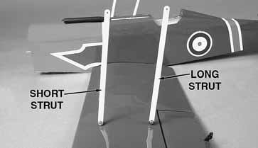 ailerons on the top and bottom wing.