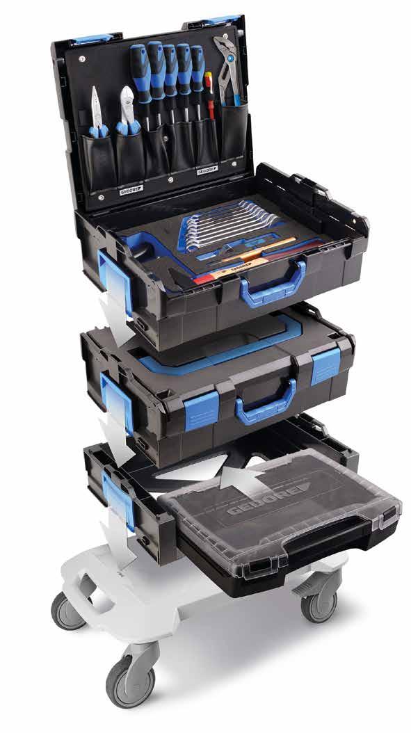 MOBILITY THE GEDORE MIXX&CLICK KIT The Sortimo transport box system is perfect for mobile deployment requirements.
