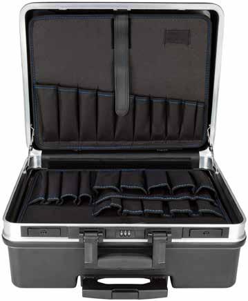 9 WK 1040 L GEDORE ROLLER TOOL CASE empty Handle with user-friendly telescopic grip Widely spaced wheels with two inline castors for pulling without