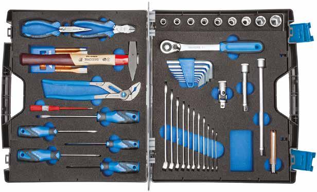 MOBILITY 10 TOOL CASE TOURING 49 pieces Universal GEDORE tool set, 49 pieces, for highest requirements Space-saving and robust