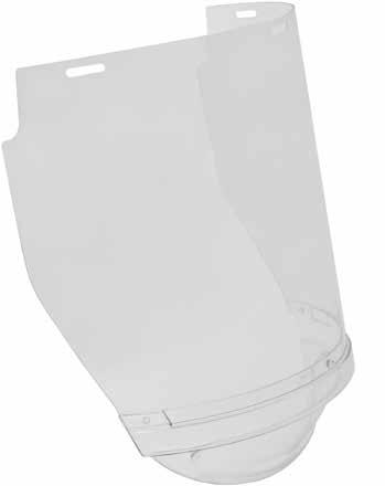 Visors UniSafe Visors and Accessories Faceshields are used in many industries to protect operators against flying particles, liquid, chemical and molten splashes, radiated heat and glare.