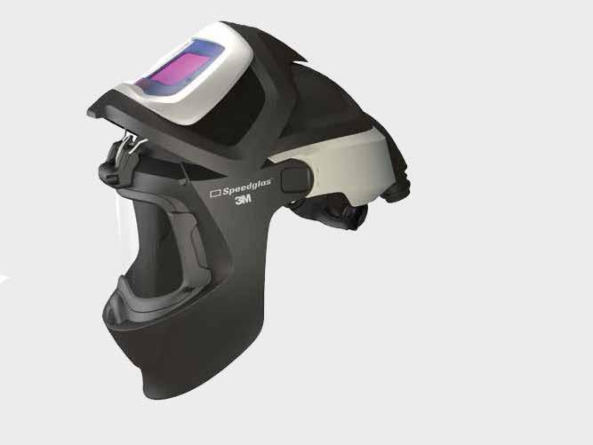 Multi-Protection: Head, Eye, Face, Respiratory and Hearing Introducing the Speedglas welding helmet 9100 MP Air, a flip-up combination of an auto-darkening welding helmet, a protective visor and a