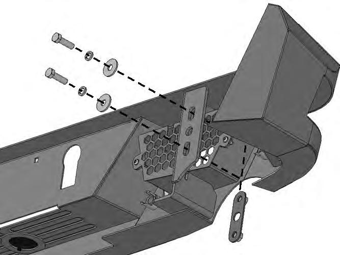 Remove Plugs (2) 4mm Screws LD-1 REAR BUMPER WARNING!