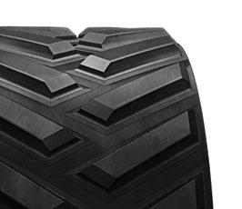 with optimized tread bar geometry Enhanced carcass strength for better ride quality Provides