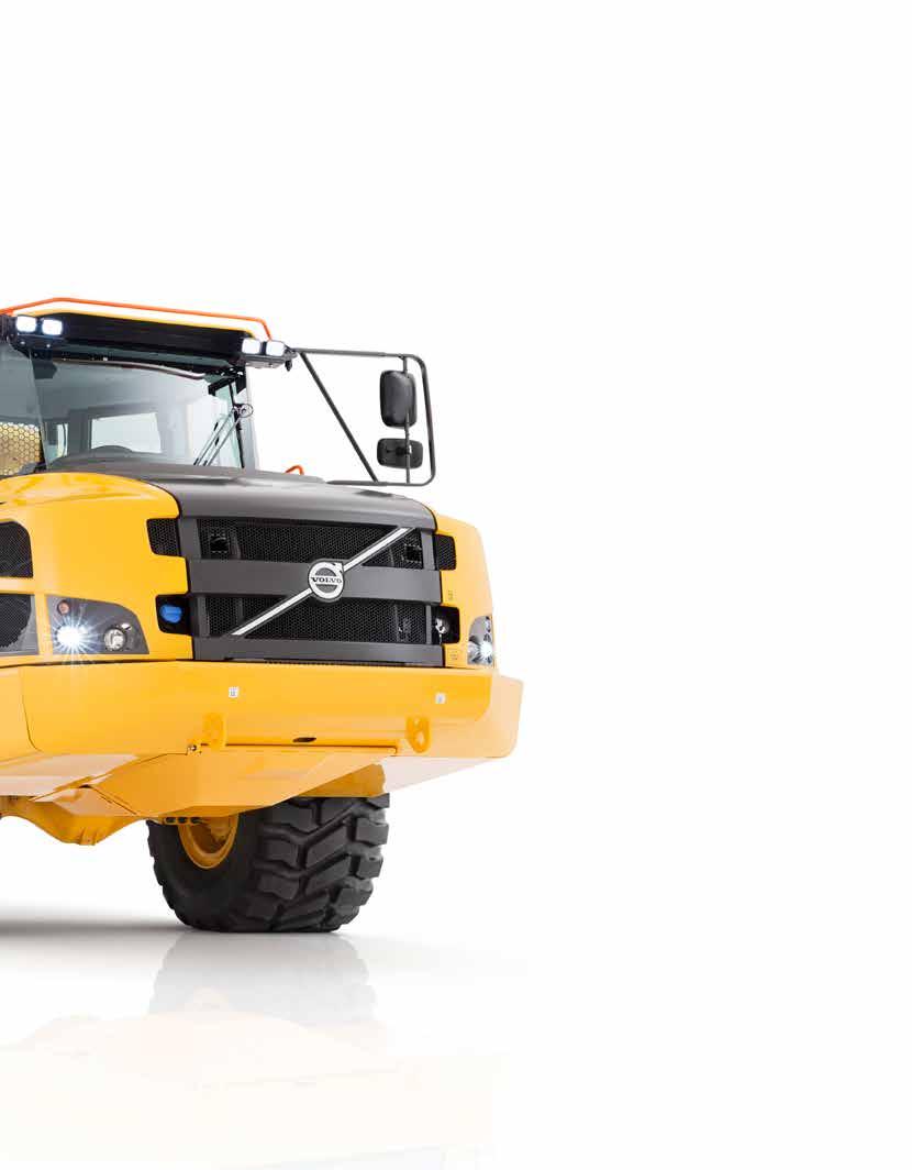 Volvo Care Cab The centrally positioned operator station features ergonomically positioned controls, all-around visibility and low internal noise levels for high productivity throughout the shift.