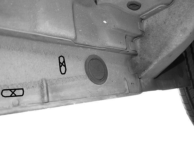 locations indicated by arrows, (Fig 27-29). Level Running Board.
