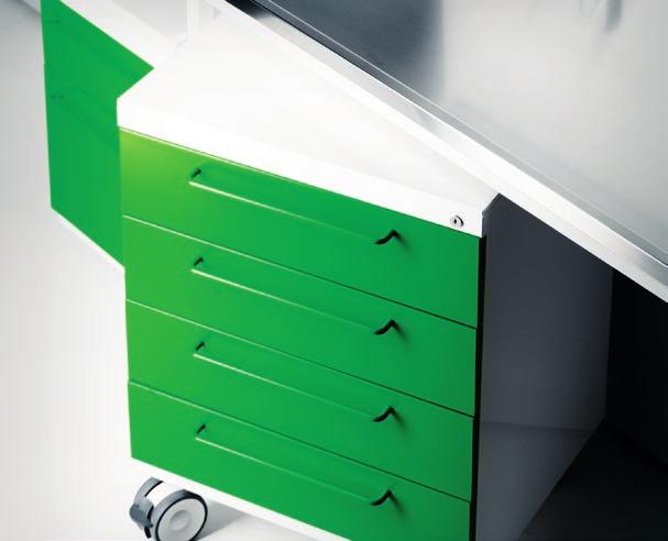 drawer extraction up to 35 cm and standard
