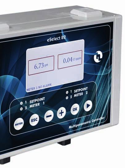 Controllers eselect Panel Controllers The eselect series is a range of water treatment controllers for ph, ORP, conductivity or chlorine.