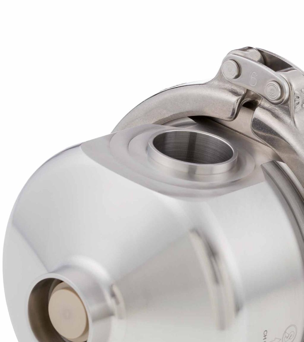 ultra-clean Aseptic angle valves High control accuracy and ideal hygienic conditions are often difficult to unite.