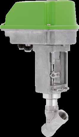 control valve 7082 Nominal size: DN 15-50 Nominal pressure: PN 40 Media temperature: -30 C to +200 C Material: Stainless steel Positioner: digital electro-pneumatic, Ex-i