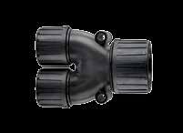 HelaGuard Non-Metallic Fittings Y-Divider Fittings HG-Y and HGL-YL Series Fittings Y-Divider connectors are used to reduce diameter of conduit runs and re-direct in sideby-side direction.