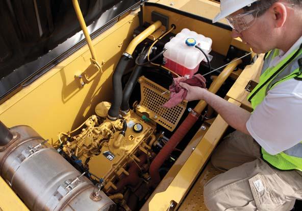 The filter is conveniently located on the side of the cab to make it easy to reach and replace, and it is protected by a lockable door that can be opened with