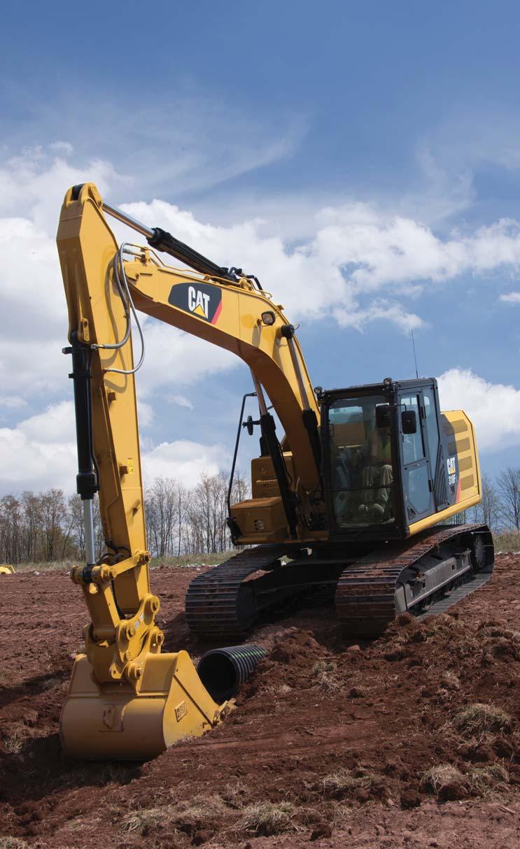 Structures & Undercarriage Built to work in your rugged applications Robust Frame The 318F L is a well-built machine designed to give you a very long service life.
