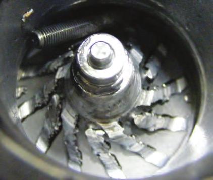 Oil is forced from the compressor and turbine end of the turbo and the customer suddenly notices blue engine smoke.