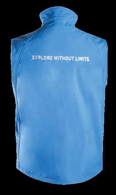 AZURE GILET The Arctic Trucks Soft Shell Gilet is available in male and female sizing.