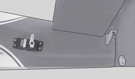 5) Slide the vertical stabilizer back in place. Using a triangle, check to ensure that the vertical stabilizer is aligned 90º to the horizontal stabilizer. Horizontal Stabilizer.