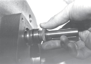 Figure : Shimming parts and their order of assembly #44 O-ring #43 O-ring (not shown) #4- Handwheel Bushing #5 Handwheel Shaft Washer #6- & 6- Shims #4- Handwheel Spacer #6- & 6- Remaining Shims