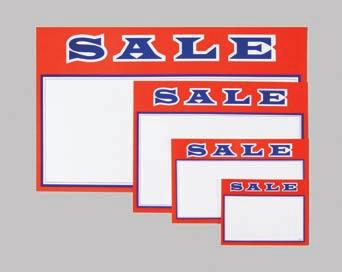 Orange/Black Promo Matte Combo Signs n Versatile price cards with non-fluorescent colors n Two styles: or Blank Burst n Compatible with Laser and Ink Jet printers n 100# uncoated stock Blank Burst