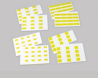 11" L 3 1 2" H x 5 1 2" L Specialty Promo Labels n Easily add signage to shelves n Two styles: Adhesive or Non-adhesive n Adhesive labels remove easily and cleanly from shelf and are square-cut,