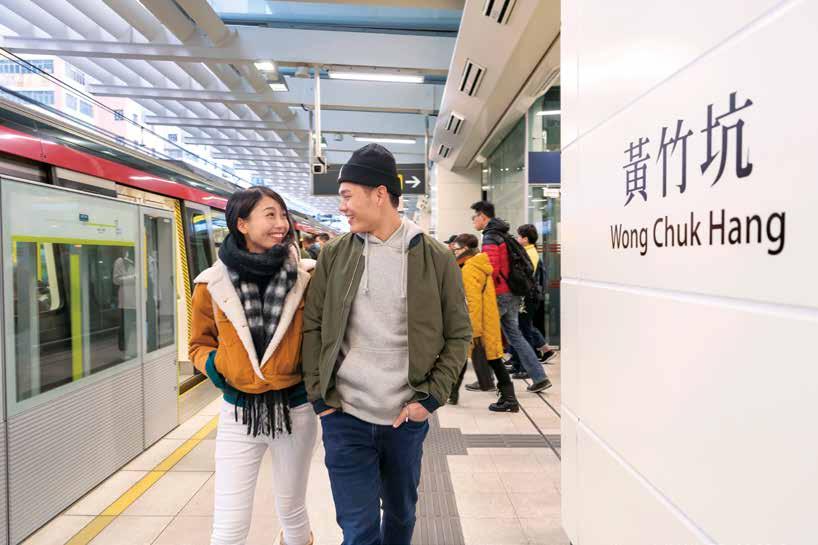 BUSINESS REVIEW HONG KONG TRANSPORT OPERATIONS SERVICE PERFORMANCE Train service delivery and passenger journeys on-time in our heavy rail network in 2017 remained at a world-class level of 99.9%.