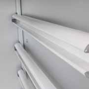 dividers (horizontal/vertical) possible Plastic drawer rails Height-adjustable Removable Model E 2732 Further options: