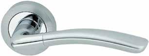 comfort Lever: 130mm HANDLE FL007 Curved two tone Lever: 127mm HANDLE FL008 HANDLE