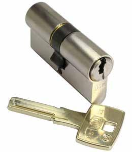 Master Keyed Cylinders THE FiX SERIES The Fix series of cylinders has a potential 22,658,678,784 different combinations Patented integral moving component to prevent unauthorised duplication.