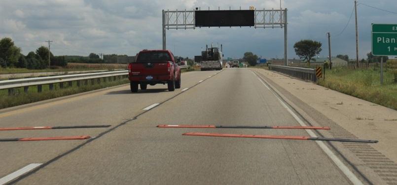 Temporary Rumble Strips Built-up