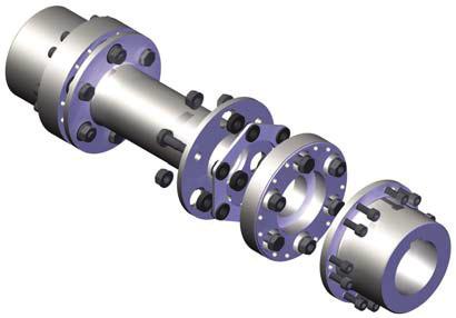 Torsionally Rigid All-Steel Couplings - ARPEX ARP- Series General information Design NAN: The design of an ARPEX NAN coupling of the ARP- series is shown in the following illustration.