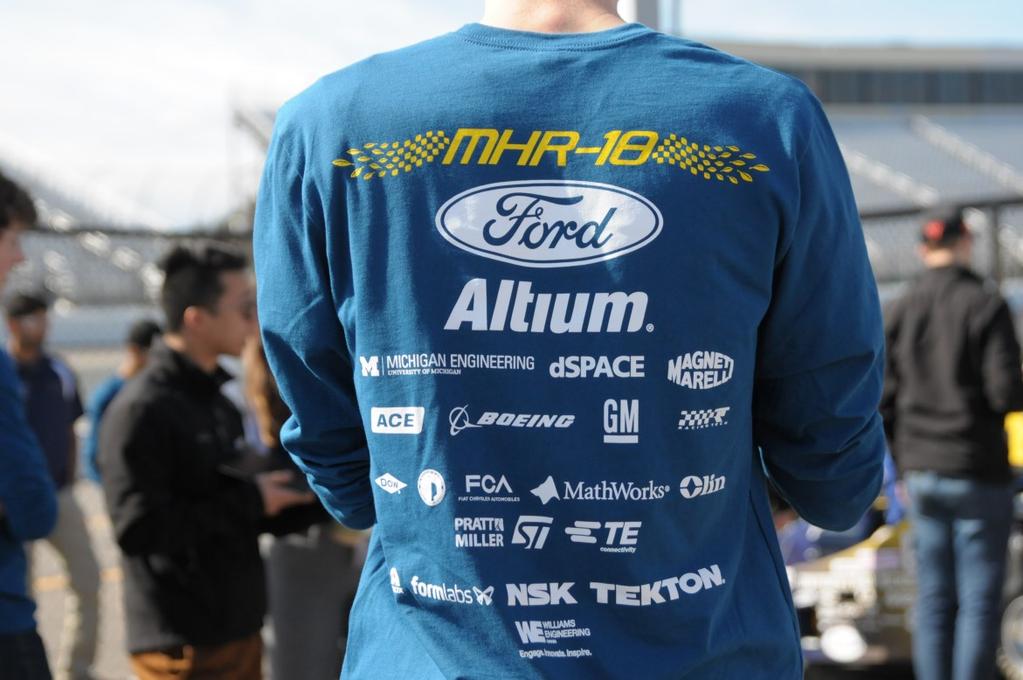 Michigan Hybrid Racing is able to continue to operate with the generous support of our sponsors.