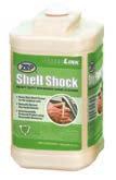 hands. VOC Compliant. 346601: 4 tub/cs SHELL SHOCK Heavy-duty hand cleaner with soy solvents and walnut shells to naturally and effectively loosen and clean tough grime.