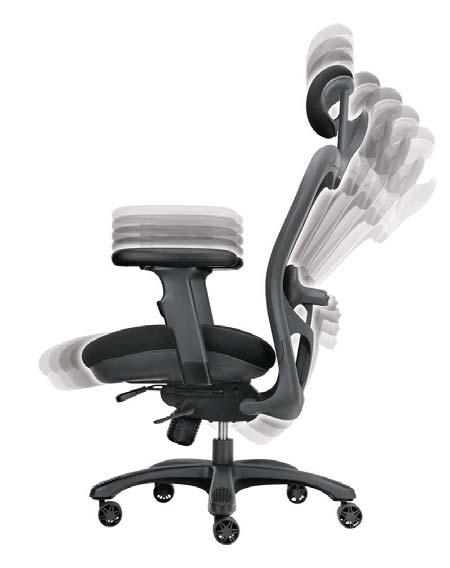 ERGONOMIC SEATING CXO Specifications Mesh Back The mesh back design provides comfort, breathability and durability.