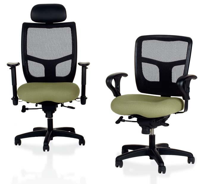 Ithaca Ultra ERGONOMIC SEATING SPECIFICATIONS Task Chair Sled Base Seat Width 20 1 /2 20 1 /2 Seat Depth 18-20 1 /2 19 Seat Height 17-22 18 Overall Height 35-43 42 Overall Width 26 24 Usage Single 8