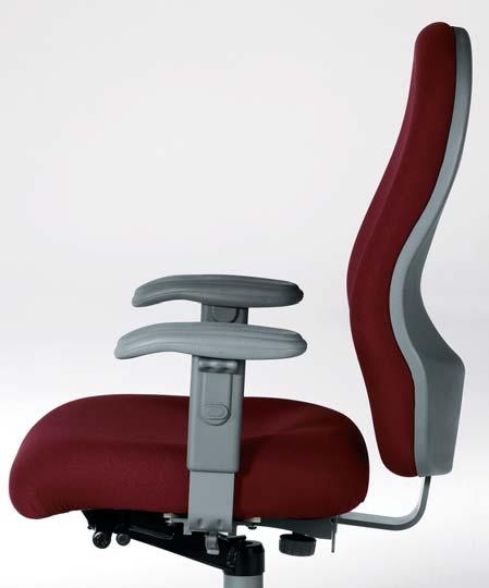 ERGONOMIC SEATING Sterling 2 Specifications Seat Height Adjustment To lower seat height, pull the lever toward the seat while seated in the chair.