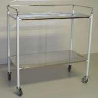 trolley with stainless steel shelves